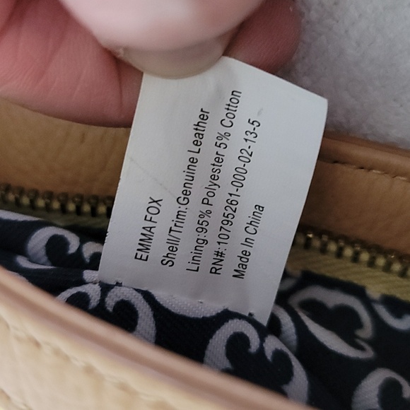 Emma Fox yellow/tan leather crossbody handbag - Picture 13 of 16